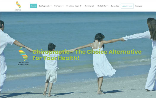 Chiropratique website by Perpetual Solution