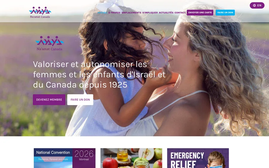 Site web Na'amat Canada
